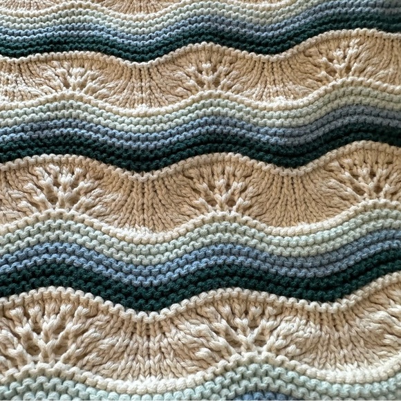 Jessica Simpson Cream and Blue Knit Blouse - Picture 5 of 5